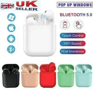מוצרים דיגיטליים! אוזניות. Wireless Bluetooth Earphones Headphones In Ear Earbuds For All Devices -UK Stock