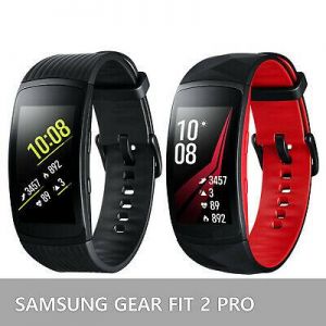 מוצרים דיגיטליים! שעונים חכמים! סמסונג גלקסי Gear Fit 2 Pro Tracker SM-R365 שעון חכם שחור ואדום