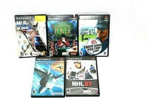 PS2 Playstation 2 - Lot of 5 Video Games for Kids Rated E Bundle - MLB NHL Golf